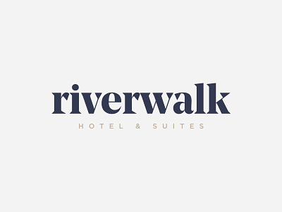 Riverwalk Hotel & Suites Branding branding color hotel logo suites