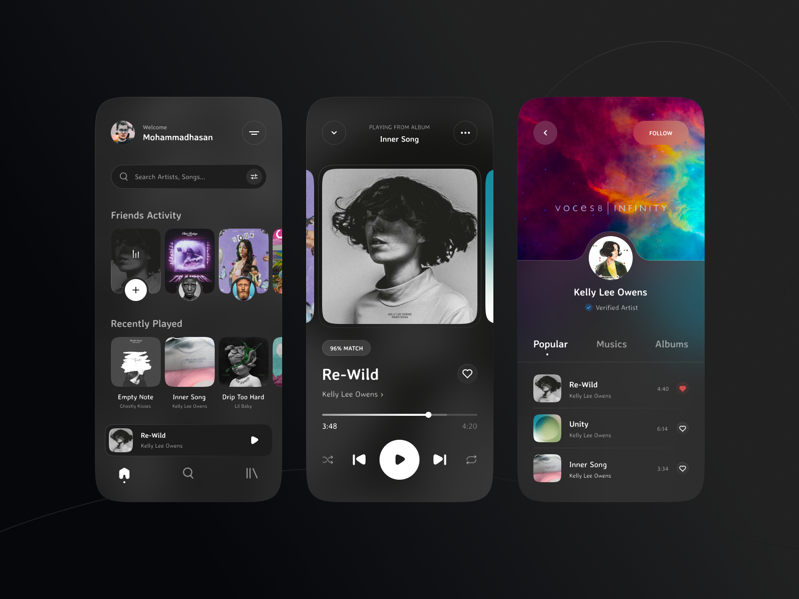 Tuneza: Music Player App By Mohammad Hasan Mokhtari On Dribbble