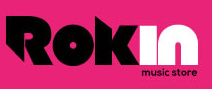 Rokin logo music pink rock rok store tunes