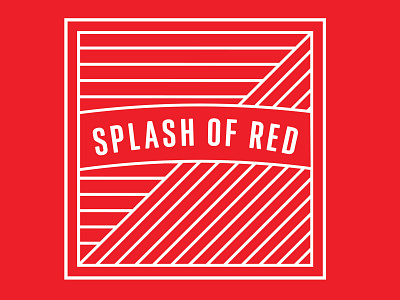Splash of Red adobe illustrator branding logo minimal vector