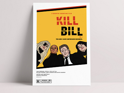 Kill Bill: Volume One 11" x 17" Poster adobe illustrator illustration kill bill movie poster poster design quentin tarantino vector