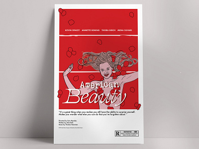 American Beauty Tabloid Poster adobe illustrator american beauty movie poster vector