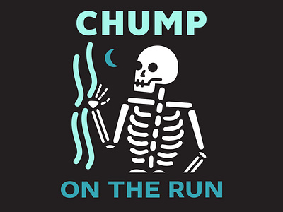 Skeleton  Logo - Chump on the Run