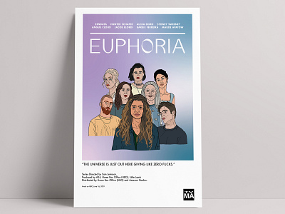 Euphoria Poster adobe illustrator illustration