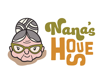 Nana's House Vintage Logo adobe illustrator logo nana vector vintage