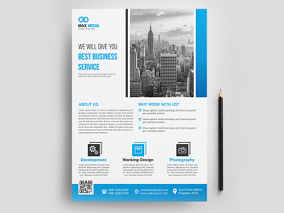 Modern corporate flyer template