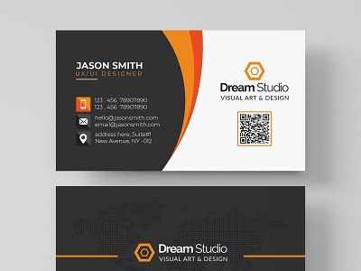 Professional business card mockup Free Psd abstract abstract logo brand branding business business card card company corporate corporate identity free logo modern office presentation print identity stationery template visit card visiting card