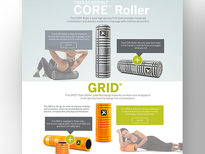 Grid Product Story Page ecommerce landing page ux