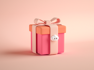 gift 3d c4d gift icon