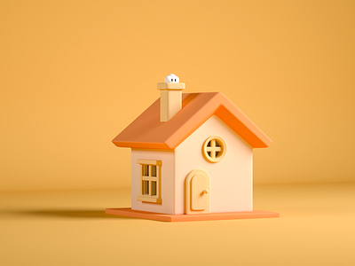 Little Cloud House 3d c4d