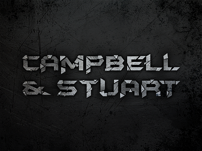 Campbell & Stuart DJ Logo logo photoshop text texture