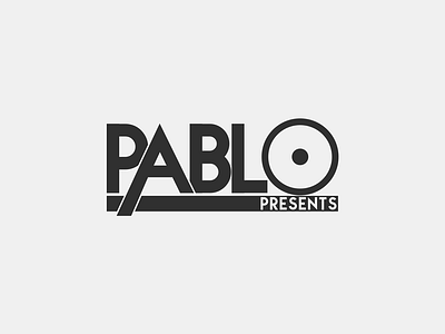 Pablo Presents artwork dj font logo music pablo portfolio text typography