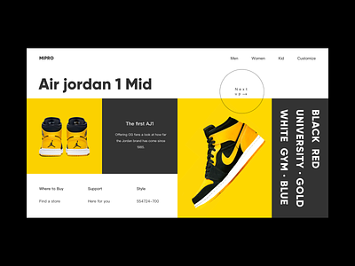 Shoes online store homepage branding design homepage interface online store ui ux web website
