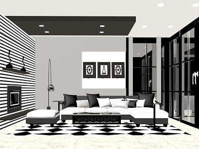 Living Room-Interior View