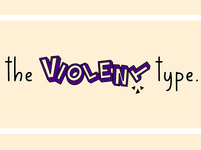 The Violent Type pinkhex typography wordgasm