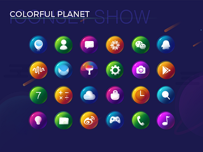 icon color icon planet ui