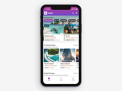 Travel Booking App (Comparison-Concept) animation bookmark branding cards colors compare hotels compare products compare screen comparision holo honeymoon hotel booking iphonex logo guide mobile app ux ui