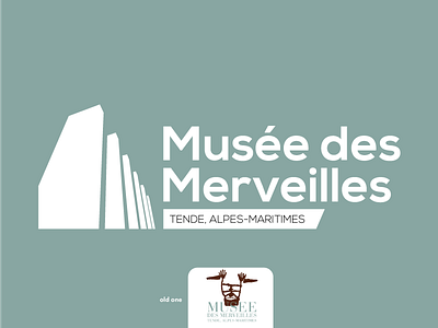 Logo Musée des Merveilles archeologue architecture branding historic logo museum