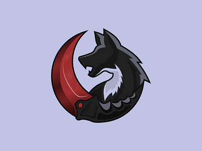Logo Howl.gg csgo gambling howl karambit logo mascot wolf