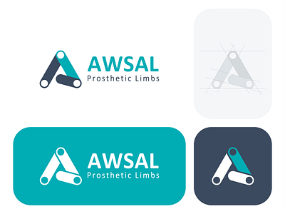 AWSAL arabic logo creative graphic design logo أوصال تصميم لوغو