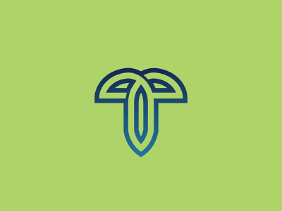 letter t logo concept