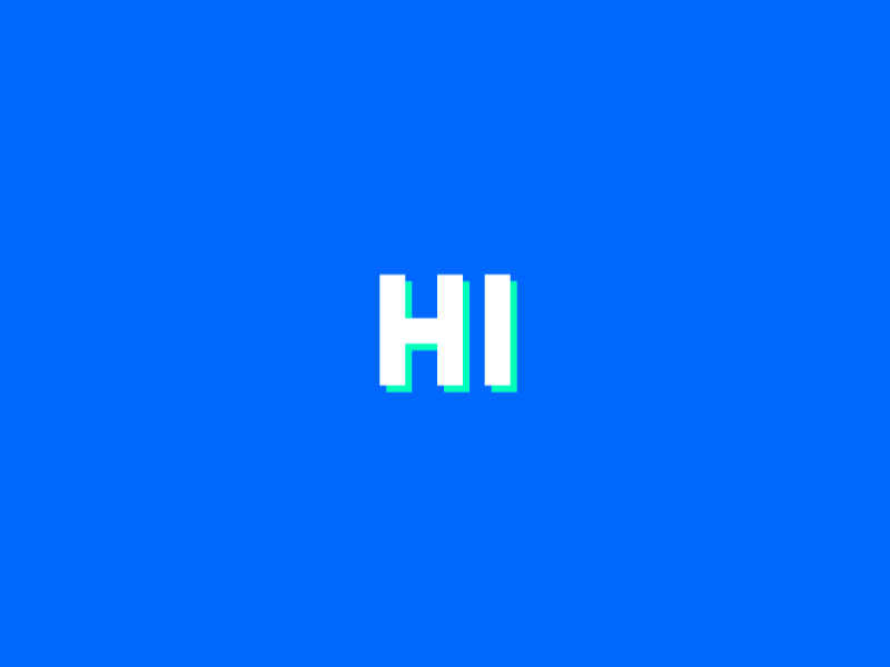 Hi There ! animation color framebyframe gif