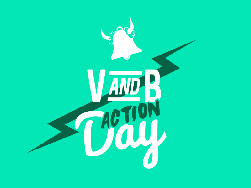 V and B Day 2018 after effects animation logo