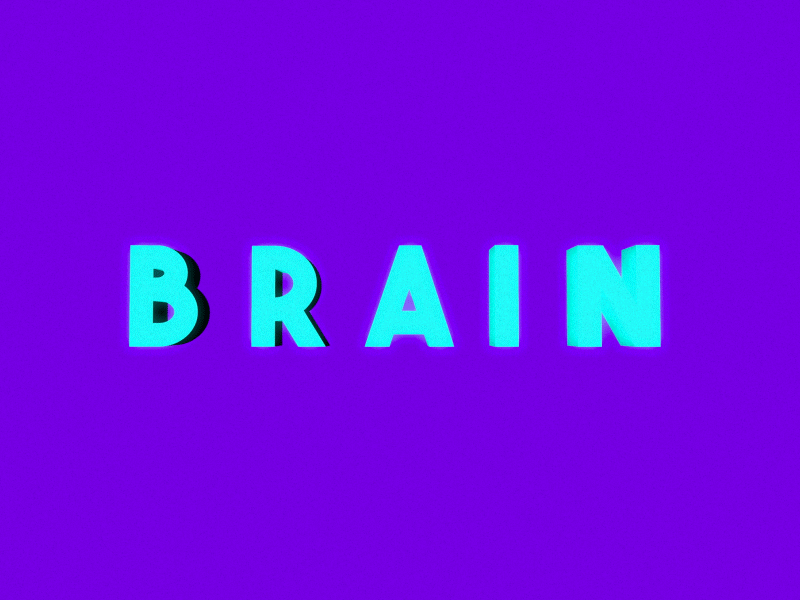 Brain after effects animation cinema 4d motion text