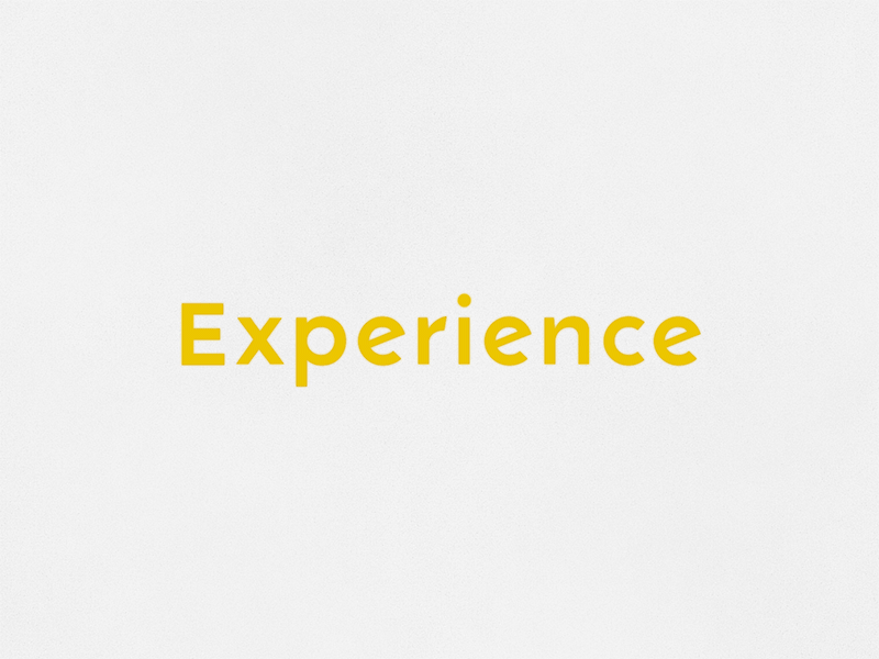 Experience after effects animation experience
