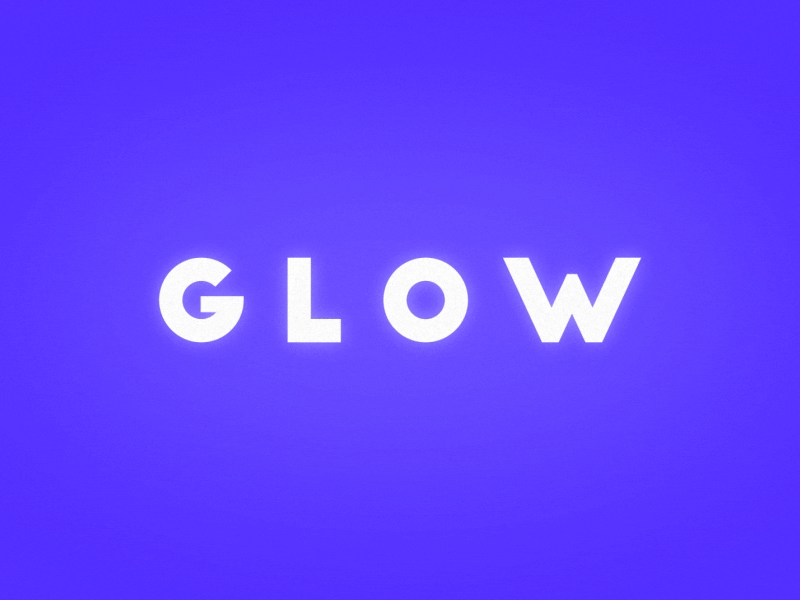 Glow after effects glow light motion text