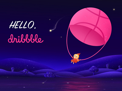 Hello dribbble 插图 设计