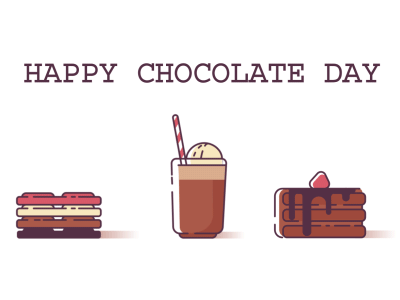 Keep calm and eat chocolate! 2d design aep animation animation 2d artstudio chocolate explainer video gif houndstudio illustration style texture video production
