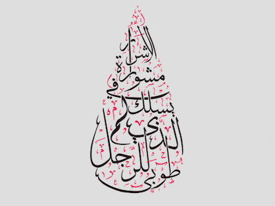 Arabic Calligraphy - Psalms 1:1 arabic calligraphy font psalms religion tattoo tear tear drop