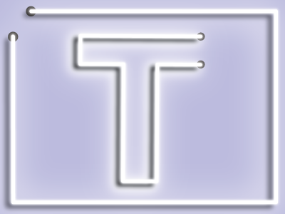 Alphabet - T character gif glow letter light lights logo neon purple t
