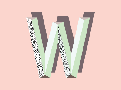 Alphabet - W alphabet cute feminist gif green letters love pattern pink w woman women