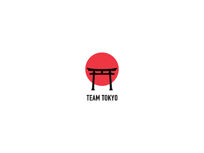 Team Tokyo Logo branding elegant gate japanese logo torii vector