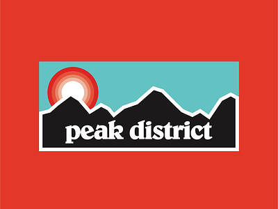 Shefficana Peak District Logo V3 brand branding hiking logo logo design monoline outdoors retro thick lines type typography vintage