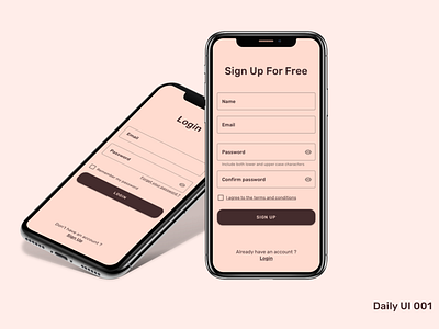 Daily UI challenge 001 daily ui login material design signup ui uidesign user interface ux