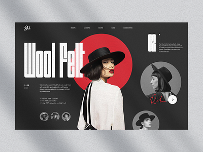 Blak blaack e commerce ecommerce fashion fresh girl hat layout minimal simple store type typography uidesign women