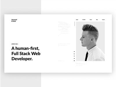 Developer Portfolio clean developer minimal porfolio simple ui