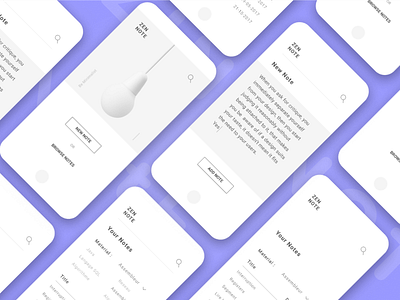 Zen Note app appdesign basic clean minimal note simple zen