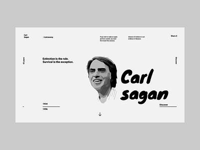 carl sagan carl grid layout minimal sagan ui web