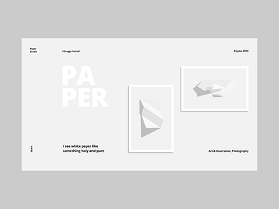 Paper clean minimal paper simple ui web