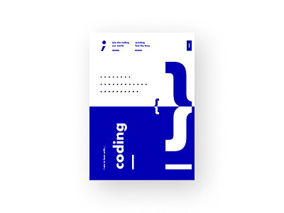 Code 2 clean coding minimal poster art typography ui