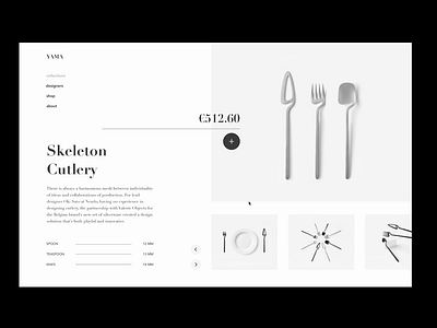 Yama Animation animation challenge clean dailyui ecommerce layout minimal simple uidesign web whitespace