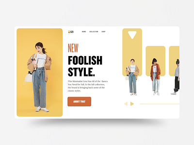 G9 website dailyui fashion minimal simple typography uidesign webdesign