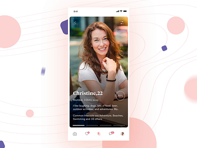 Dating App - Swiping Interaction animation app dating dating app flat interaction ios profile social social app swipe swiping ui uidesign ux