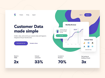 Landing page - Analytics Tool