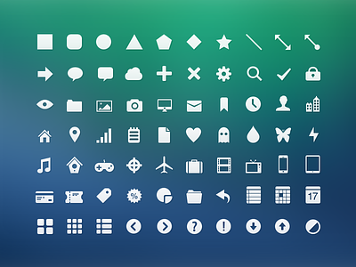 Basic Icons Pack freebie icons pixelmator pxm pxs shapes vector