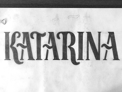 Katarina Original Sketch lettering logotype